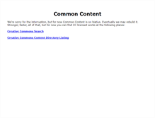 Tablet Screenshot of commoncontent.org
